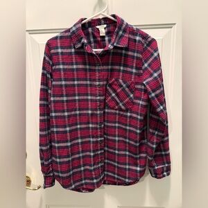 Forever 21 Red and Blue Plaid Shirt